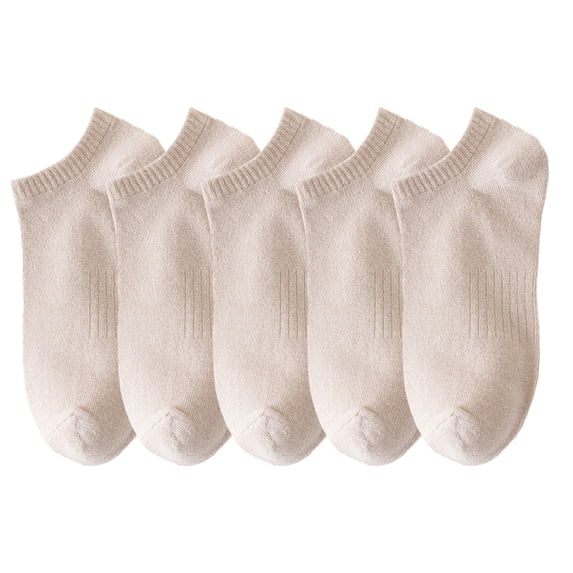 Socks Women's Spring and Summer Solid Color Boat Socks Breathable Cotton Sports Shallow Mouth