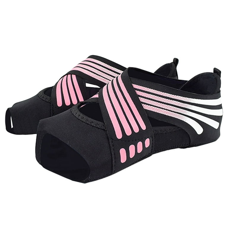 Yoga Shoes, Artificial Leather Toeless Grip Shoes