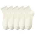 thumbnail image 1 of Socks cotton girls' solid color socks sports spring and summer socks cotton socks, 1 of 5