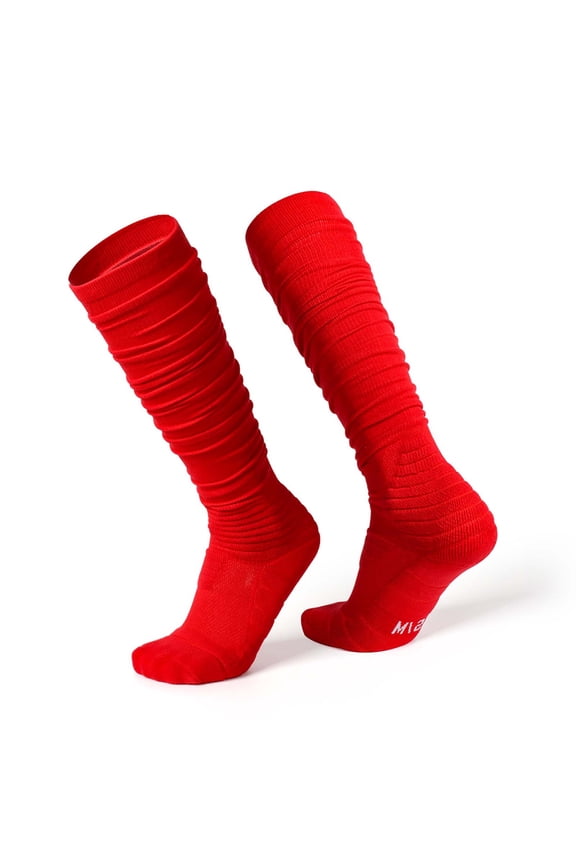 Socks for Flats Adult Football Socks, Extra Long Padded Sports Socks for Men & Women Athletic Socks Cotton Socks for Men L