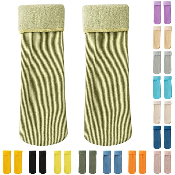 Socks for Kids Fleececozy Soft Velvet Slim Thermal Socks Fleececozy Socks Winter Warm Socks Youth No Show Socks 1-10 years