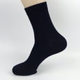 thumbnail image 1 of Socks for Men Breathable Comtable Fiber Casual Business Anti-Bacterial Soft Cotton Socks Navy, 1 of 2