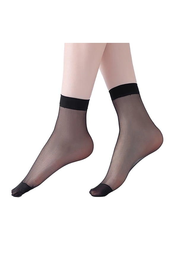 Socks for Women 10 Pack Nylon Ankle High Socks