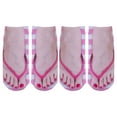 thumbnail image 1 of Socks for Women 2 Pairs 3D Pattern Manicure Print Socks, Funny Hidden Running Socks, Personalized, 1 of 3