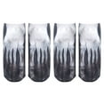 thumbnail image 1 of Socks for Women 2 Pairs 3D Pattern Manicure Print Socks, Funny Hidden Running Socks, Personalized, 1 of 3