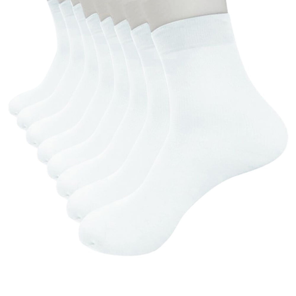 Socks for Women 8 Pairs Fiber Ultra-thin Elastic Silky Short Silk ...