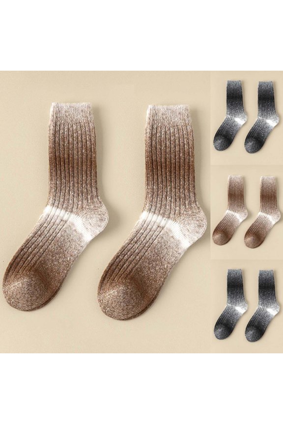 Socks for Women Ankle Thick Warm Wool Floor Sleep Mid-Tube