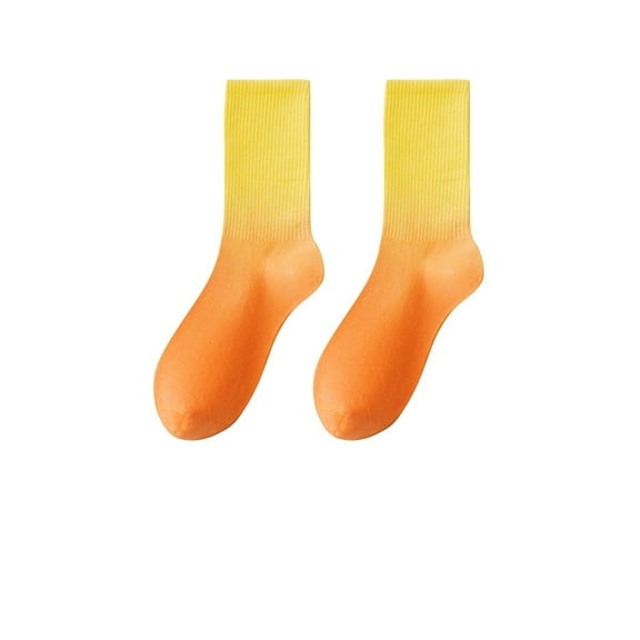 Socks for Women Ankle Unisex Gradient Mid-Calf Colorful Sports Outer Stockings