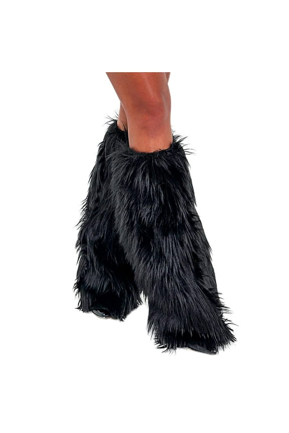 Socks for Women Christmas Faux Leg Warmers Girls Fleece Boot Cuff Cover Covers Party Accessory Set Womens Socks