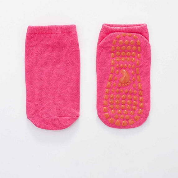 Socks for Women Cotton New Boys and Girls 3pc Summer Slip Mid Tube Toddler Socks Newborn Baby Baby Socks Style B-46 Pinks 9 Years