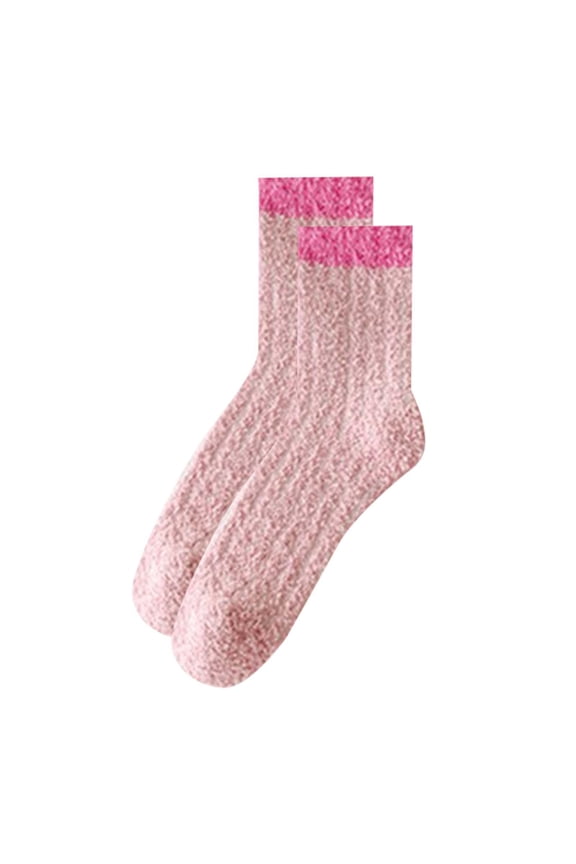 Socks for Women Crew Thick Warm Wool Floor Sleep Mid-Tube