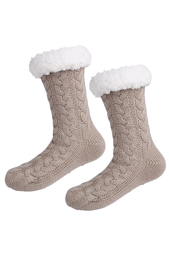 Socks for Women & Men Warm Winter Fuzzy Socks Universal Thick Sleep Socks Warm Floor Couple's Mid Tube Socks