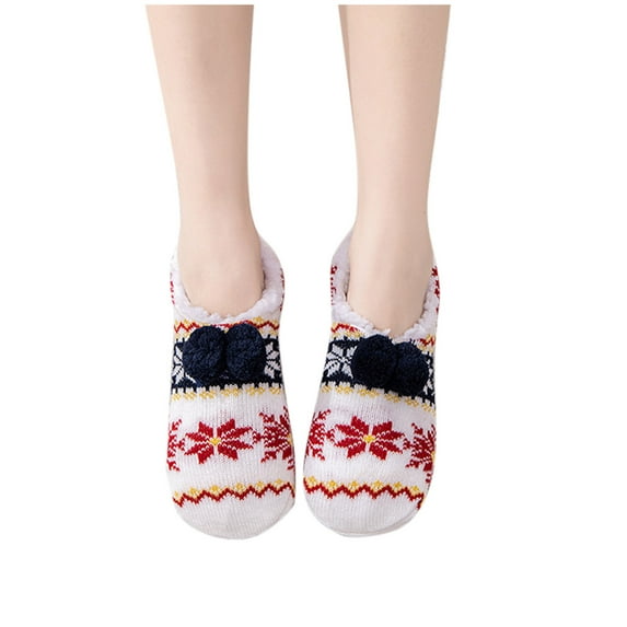 Socks for Women & Men Warm Winter Fuzzy Socks Universal Thick Sleep Socks Warm Floor Couple's Mid Tube Socks