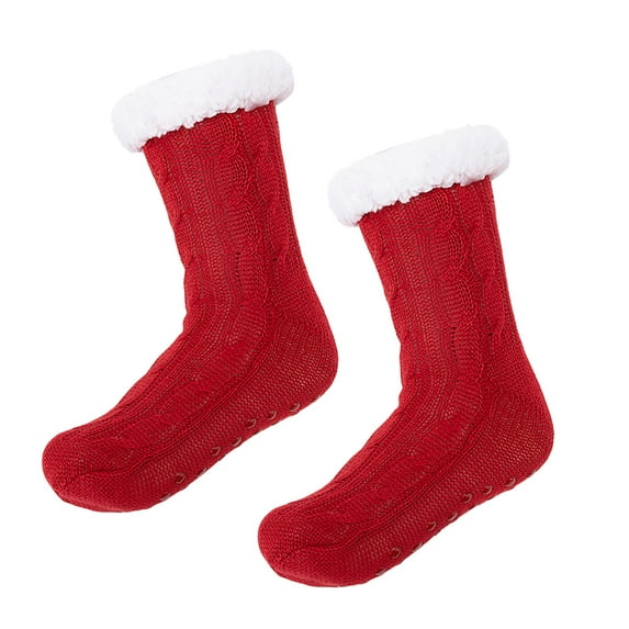 Socks for Women & Men Warm Winter Fuzzy Socks Universal Thick Sleep Socks Warm Floor Couple's Mid Tube Socks