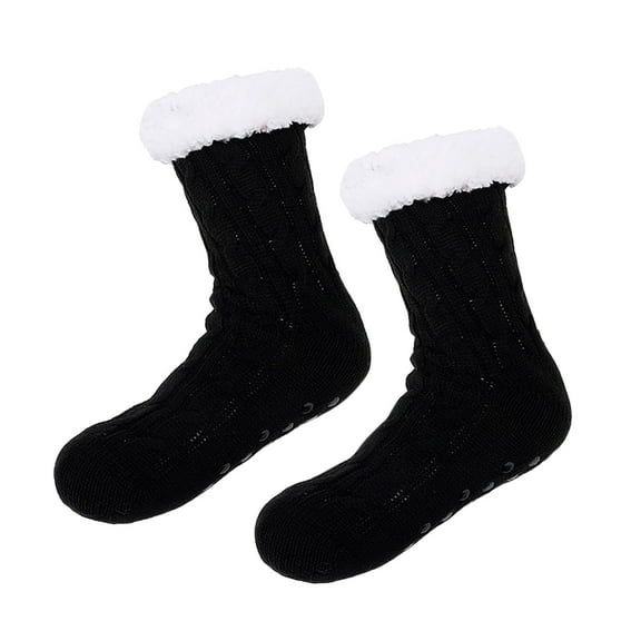 Socks for Women & Men Warm Winter Fuzzy Socks Universal Thick Sleep Socks Warm Floor Couple's Mid Tube Socks