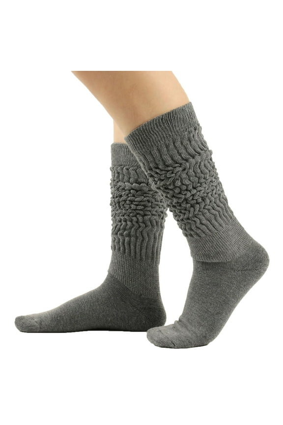 Socks for Women Solid Color Warm Stockings From The 1980S to 1990S, Super Long Tight Knit Pile Socks Tights for Women