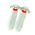thumbnail image 1 of Socks for Women Solid Funny Cute Cute Big Eyes Thickened Warm Plush Middle Tube Socks, 1 of 3