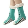 thumbnail image 1 of Socks for Women Thick Lined Slipper with Funny Sneaker Pattern, 1 of 4
