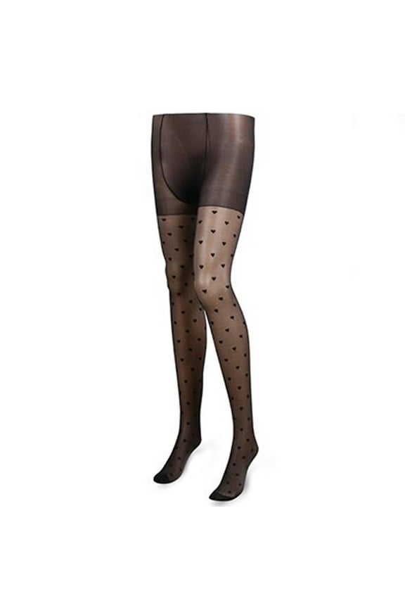 Socks for Women Vintage Fake Tattoo Stockings Heart Print Thin Mesh Pantyhose Socks