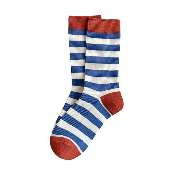 Socks for Women, Yigetop Women White Socks Autumn and Winter Vintage Striped Embroidered Lettering Stockings Socks Womens Socks L One Size
