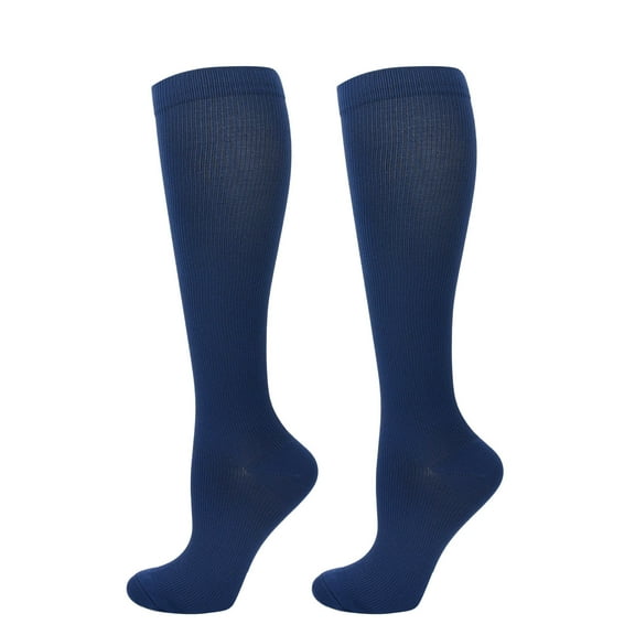 Socks with Grippers Mens Casual Solid Running Fitness Nylon Sports Socks Socks for Woman Navy L
