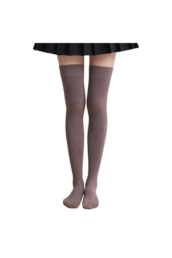 Socks1 Pair Extra Long Solid Color Thigh High Socks Over The Knee High Boot Stockings Nylon LegSocks For Women