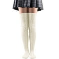 thumbnail image 1 of SocksKnit Leg Stocking Thigh Long Warmers Knee Cable Boot Socks Over SocksSocks For Women, 1 of 3