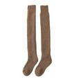 thumbnail image 1 of SocksThickened Warm Wool Over Knee Socks Stockings For Wool Circle Solid Colour Autumn Winter High Wool Thigh Socks With FleeceSocks For Women, 1 of 5