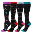 thumbnail image 1 of SocksUnisex 4 Pairs Socks Brede Kalf Compressie Sports SocksSocks For Women, 1 of 5