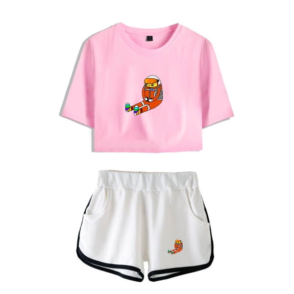 Socksfor1 Tshirt&Shorts 2 Pieces Sets Fashion Short Sleeve&Trousers 2 Piece Suit