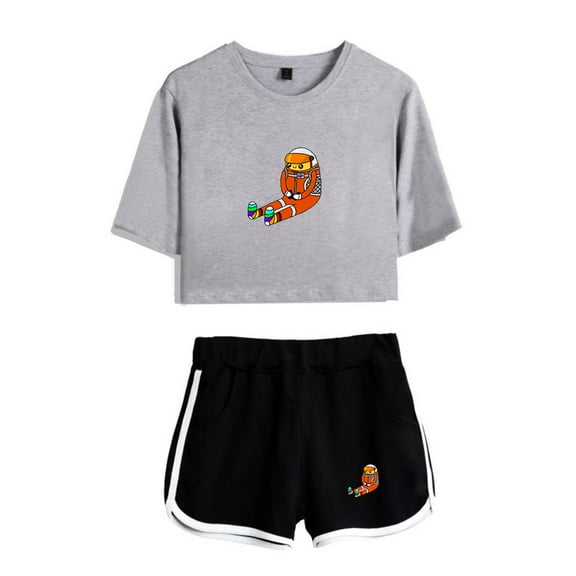 Socksfor1 Tshirt&Shorts 2 Pieces Sets Fashion Short Sleeve&Trousers 2 Piece Suit