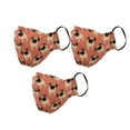 thumbnail image 1 of Socksmith Fun Designed Masks - One Size Fits All (Pugs - Peach, 3-Pack), 1 of 3