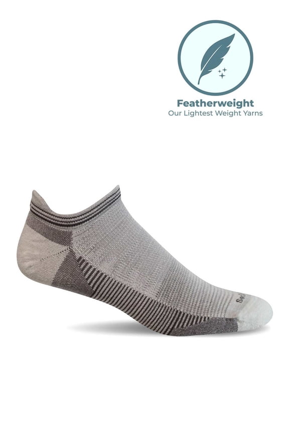 Men's Cadence Micro Moderate Compression Socks Natural Medium/Large