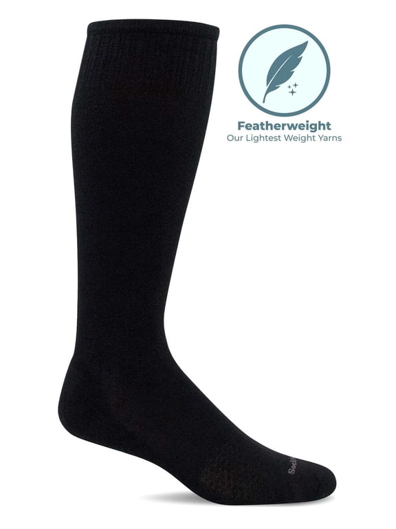 Men's Featherweight No Cushion 15-20 mmHg Knee-High Compression Socks