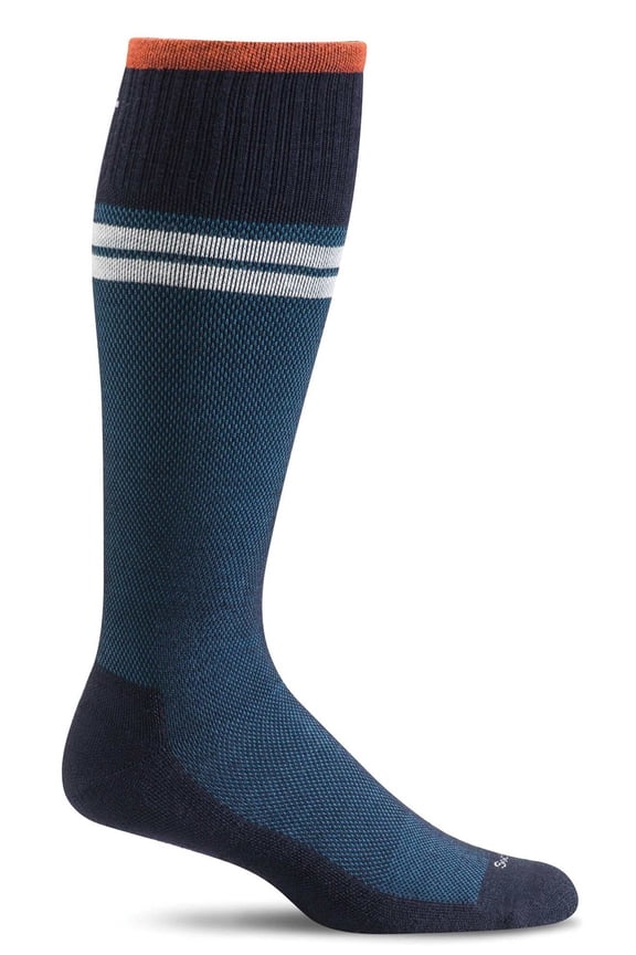 Men's Sportster Moderate Graduated Compression Socks Medium-Large Navy