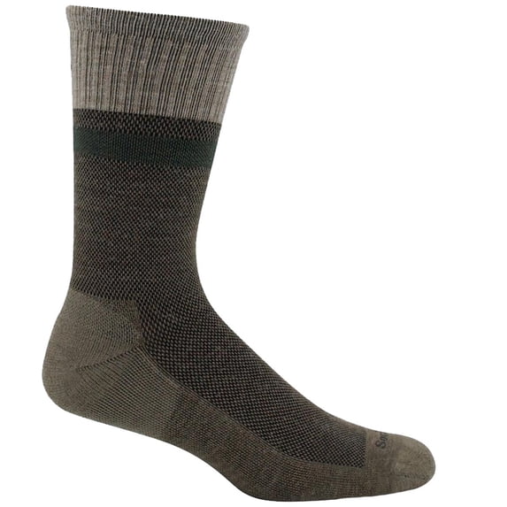 Sockwell SW44M-030-LXL Men's Foothold Graduated Socks, Khaki, L/XL