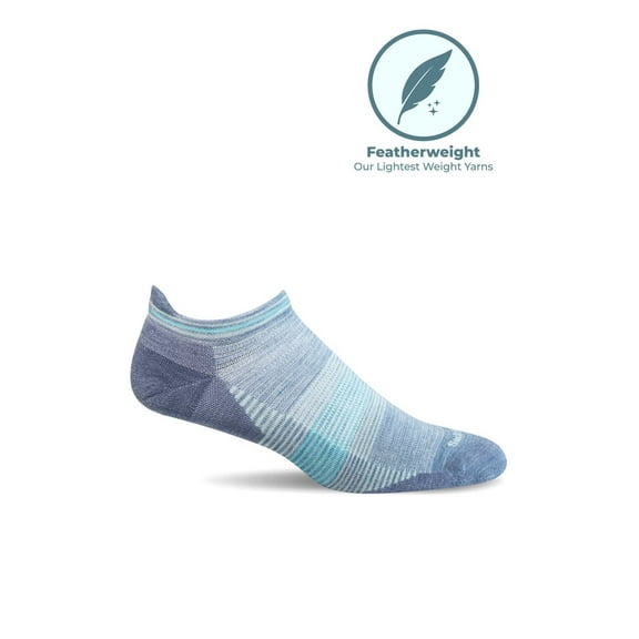 Sockwell Women's Cadence Micros Compression Socks Bluestone Medium/Large Bluestone