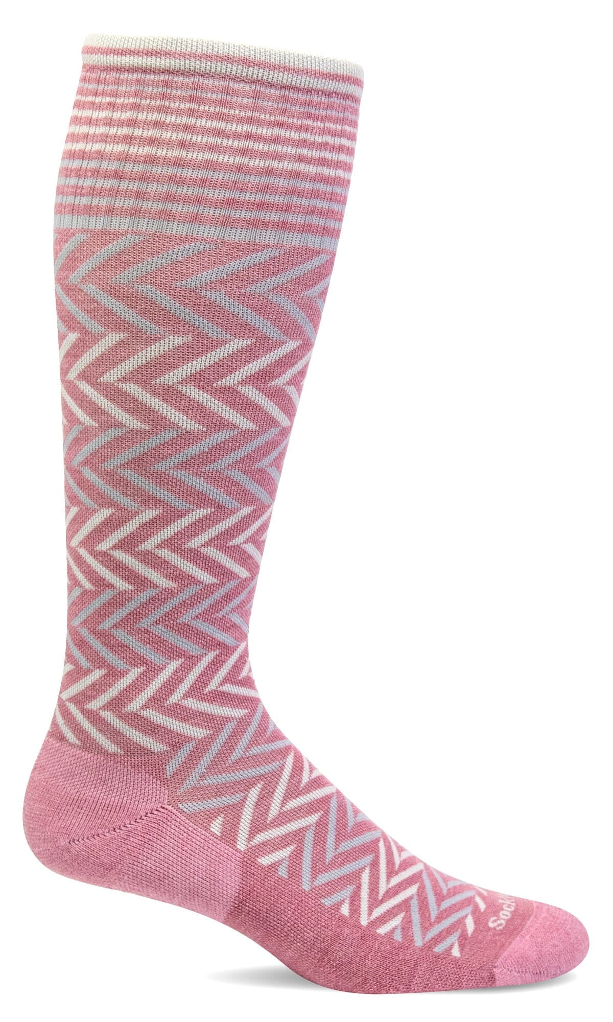 SOCKWELL | Women's Chevron | Moderate Graduated Compression Socks | Small-Medium | Lotus