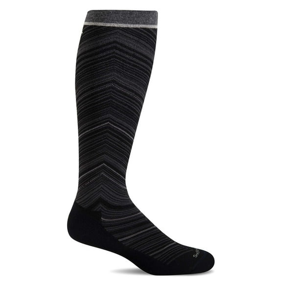 Sockwell Women's Full Flattery Moderate Graduated Compression Socks Medium/Large Black