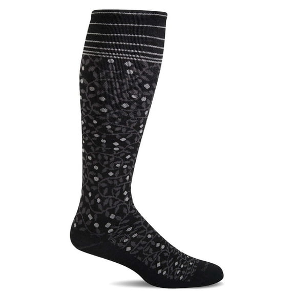 Sockwell | Women's New Leaf | Firm Graduated Compression Socks | M/L | Black