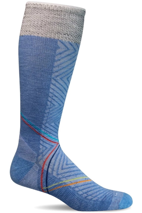 Women's Pulse Knee High Firm Graduated Compression Socks, Small-Medium Cornflower