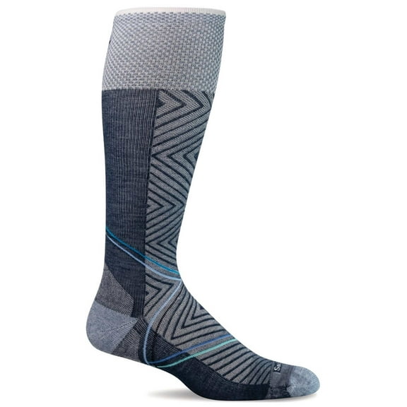 Sockwell Women's Pulse Knee High Firm Graduated Compression Socks, Small-Medium Denim