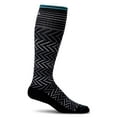 thumbnail image 1 of Sockwell Women's Chevron Moderate Graduated Compression Socks Small-Medium Black and Grey, 1 of 9