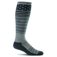 thumbnail image 1 of Sockwell Womens Twister Graduated Compression Socks - Black - Medium/Large, 1 of 2