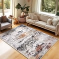 thumbnail image 1 of Socofuz 4' x 6' Foldable Non-slip Area Rug, Non-Shedding Indoor Washable Carpet for Bedroom Dinning Room Home Office, 1 of 8