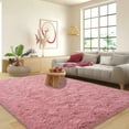 thumbnail image 1 of Socofuz 6x9ft Pink Fluffy Rug for Girls Bedroom, Cute Shaggy Carpet for Living Room, Kids Room Pink, 1 of 7