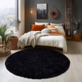 thumbnail image 1 of Socofuz 8ft Ultra Soft Fluffy Rug, Non-Skid Fuzzy Black Carpet for Bedroom Living Room Playroom, 1 of 8