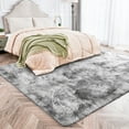 thumbnail image 1 of Socofuz 8x10ft Area Rug Fluffy Living Room Carpet Ideal for Bedroom, Kids Playroom, Classroom, Nursery, Home Office Decor Tie-dye Grey, 1 of 6