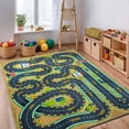 thumbnail image 1 of Socofuz Children's Learning and Play Rug, Toddler Track Play Mat Carpet, 4'x5' Children's Area Rug for Bedroom Playroom Nursery, 1 of 10