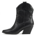 thumbnail image 1 of Soda “BLAZING” Women's Western Ankle Boots, Stitched, Pointed Toe, Low Heel - Black - Size 5.5, 1 of 4